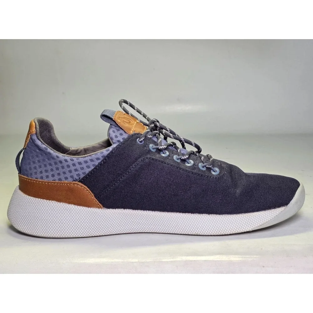 Olukai Nanea LI Mens Shoes Size 9.5 Navy Lace Up Low Top Walking Casual Sneakers